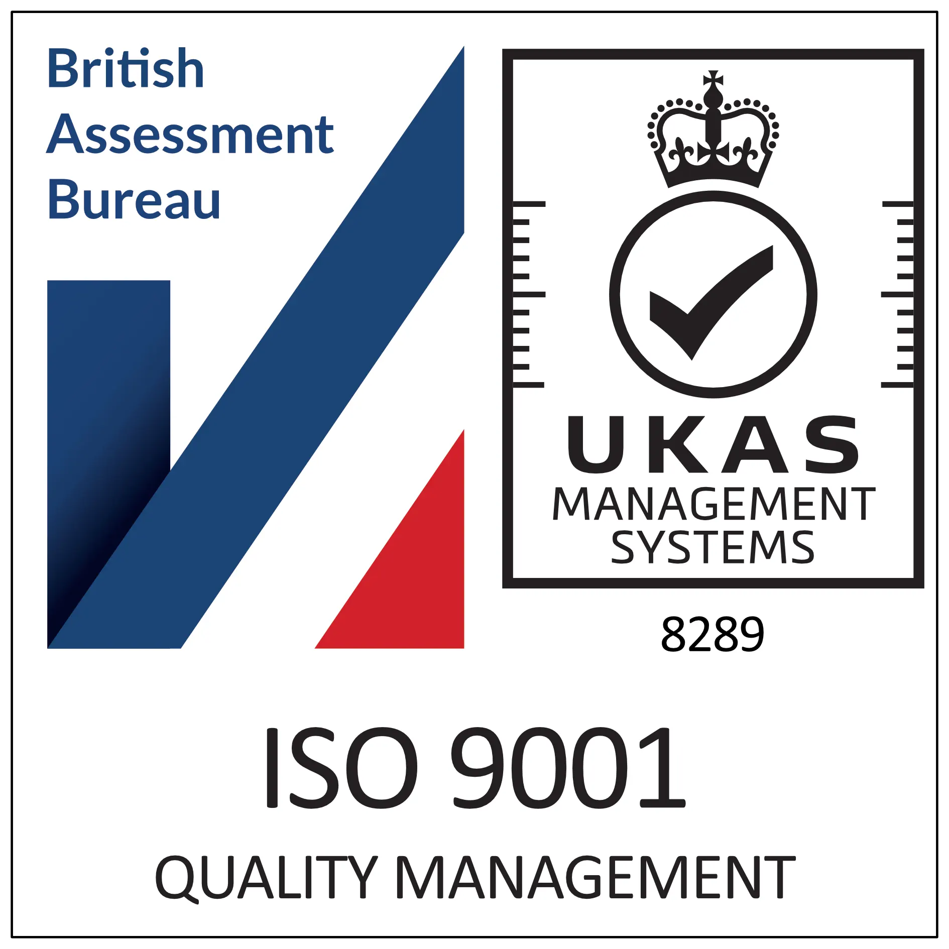 british assessment bureau iso 9001 quality management certificate